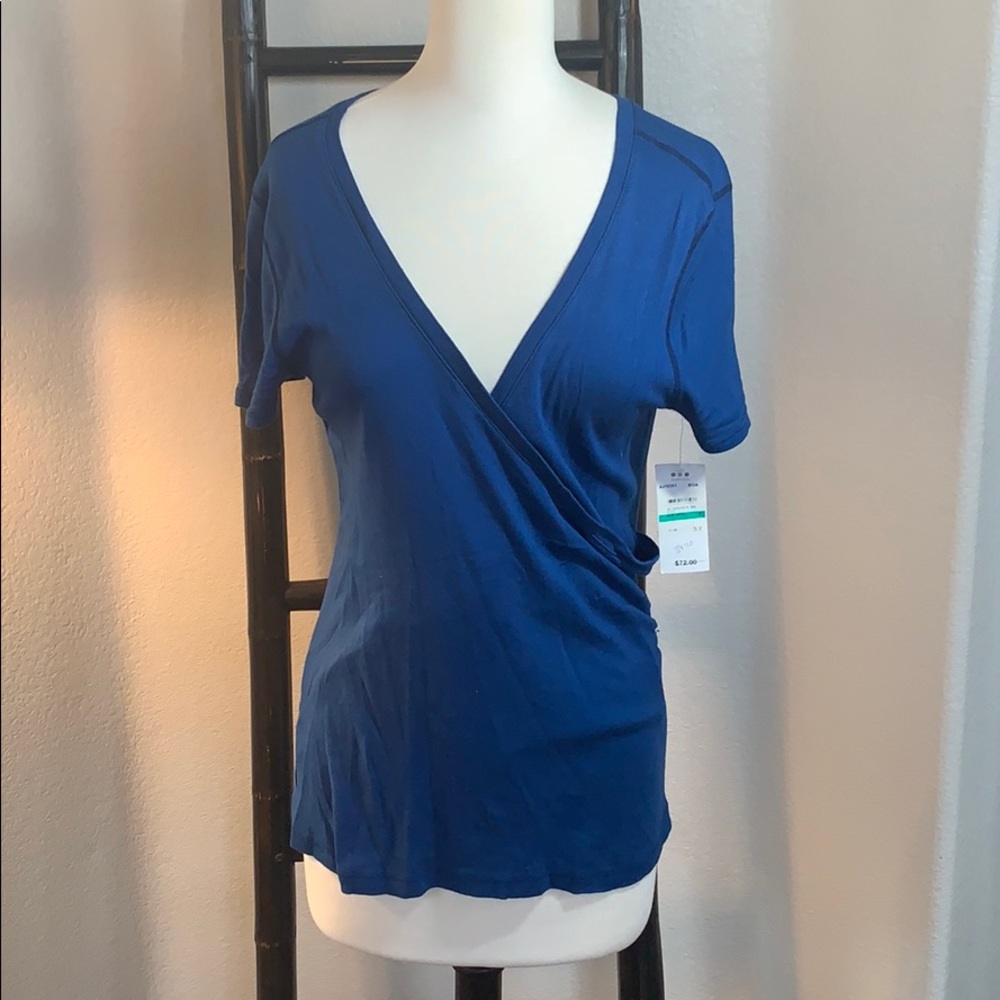 NWT three dots teal top XL